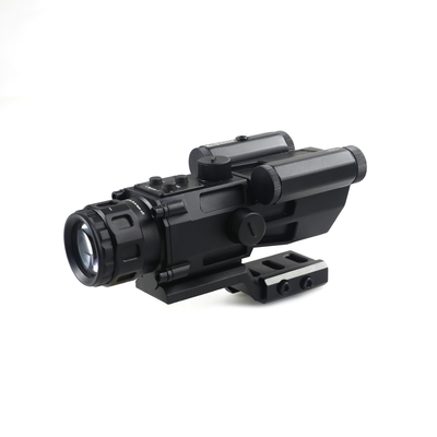 4x vergroting Aluminium legering Prismatische scope met rode laser jacht essentieel