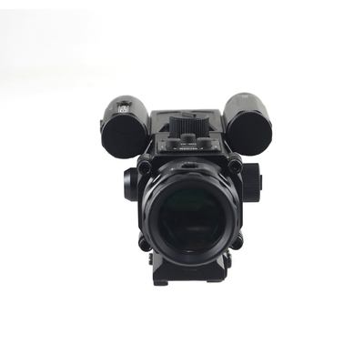 4x vergroting Aluminium legering Prismatische scope met rode laser jacht essentieel