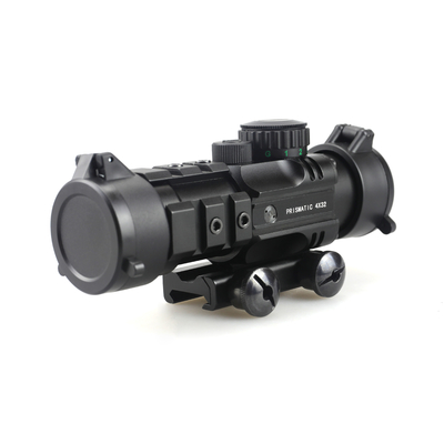 155mm lengte Prismatische scope jacht 4x32 met rode laser en mini red dot