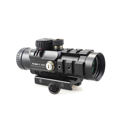 155mm lengte Prismatische scope jacht 4x32 met rode laser en mini red dot