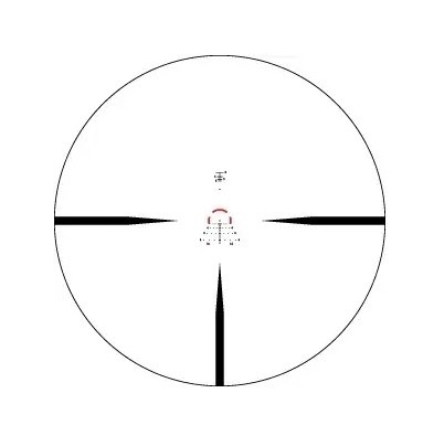18.5oz 1-6x24 SFP Optic Sight AR-BDC3 Reticle 30 mm buis met vaste parallax instelling