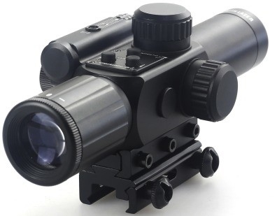 4x30 IR jacht breed gezichtsveld optische bereik met rode laser en mistbestendig