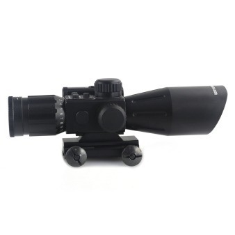 2.5-10X Vergroting Zwarte laser optische scope met rode laser zicht jacht essentieel