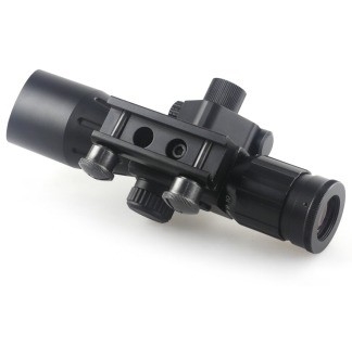 2.5-10X Vergroting Zwarte laser optische scope met rode laser zicht jacht essentieel