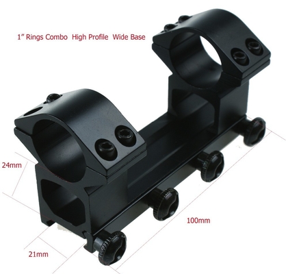 25.4mm Scope Mount Ring voor jacht accessoires Maximaal uitgangsvermogen 0 21mm Base