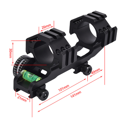 22 mm Breedte Dual Ring Scope Mount met Bubble Level en Angle Indicator Center Height 21 mm