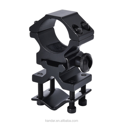 25.4mm Aluminium legering Afneembare dubbele ring montage voor zwarte zaklamp en 100g gewicht