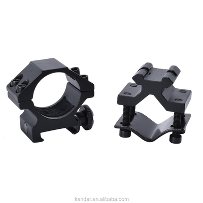 25.4mm Aluminium legering Afneembare dubbele ring montage voor zwarte zaklamp en 100g gewicht