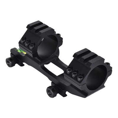 Tactische Dual Scope Mount Ring met Bubble Level 40mm Offset Fits 21mm Picatinny Rail