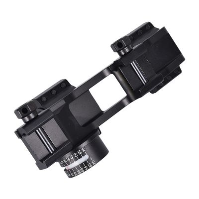 Tactische Dual Scope Mount Ring met Bubble Level 40mm Offset Fits 21mm Picatinny Rail