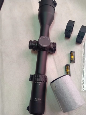 1200G Aluminiumbuismateriaal voor vliegtuigen 3-24x56 Jachtzicht met FFP ED-optische lens
