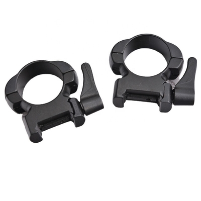 1 inch Medium Steel Quick Release Sight Rings Scope Mounts Zwart Gecoat Duurzaam Afwerking