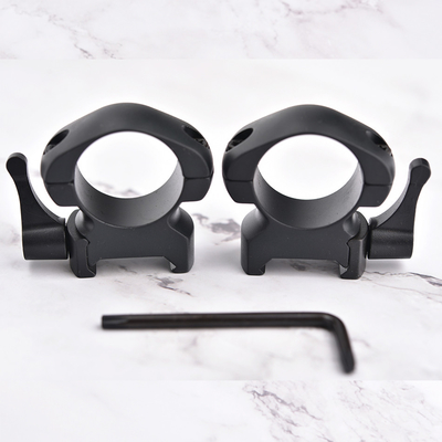 1 inch Medium Steel Quick Release Sight Rings Scope Mounts Zwart Gecoat Duurzaam Afwerking
