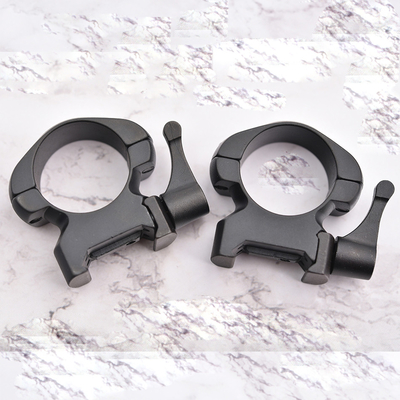 1 inch Medium Steel Quick Release Sight Rings Scope Mounts Zwart Gecoat Duurzaam Afwerking