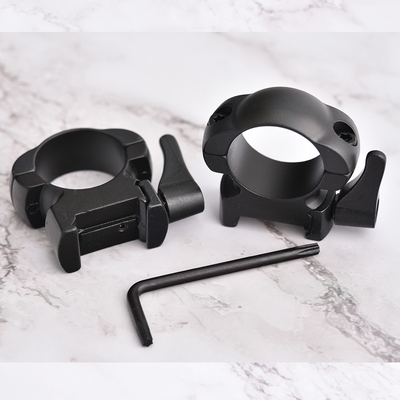 1 inch Medium Steel Quick Release Sight Rings Scope Mounts Zwart Gecoat Duurzaam Afwerking