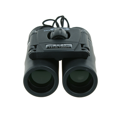 Compacte opvouwbare QC 8X21 studentenverrekijker met scherpstelling 6,4 m en oogverlichting 10 mm
