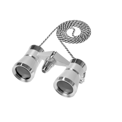 Lichtgewicht 3x25 Opera theaterbrillen met optioneel rubber en aluminium materiaal