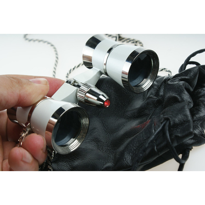 Lichtgewicht 3x25 Opera theaterbrillen met optioneel rubber en aluminium materiaal