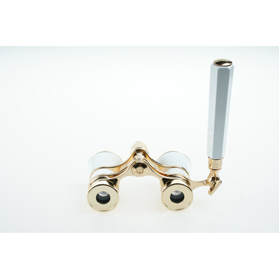 Metalen Vintage Telescoop Antieke verrekijkerbril voor Opera 3x25 Uitgangspupil 8.3mm