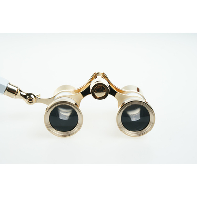 Metalen Vintage Telescoop Antieke verrekijkerbril voor Opera 3x25 Uitgangspupil 8.3mm