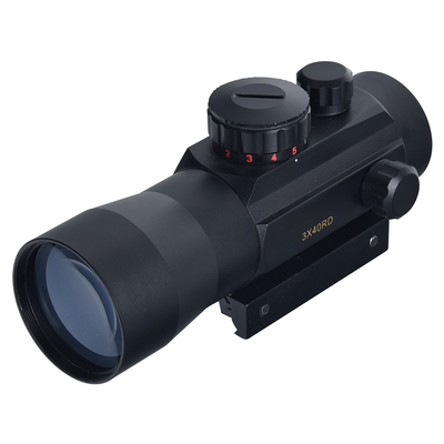 Gratis oogverlichting 3X40RD Tactisch zicht Single Dot Rood en groen met hefboom voor jagen