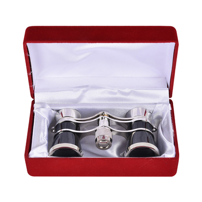 3x Vergroting Edelmetalen Mini Telescoop Spotting Scope voor Paardenwedstrijden 3x25