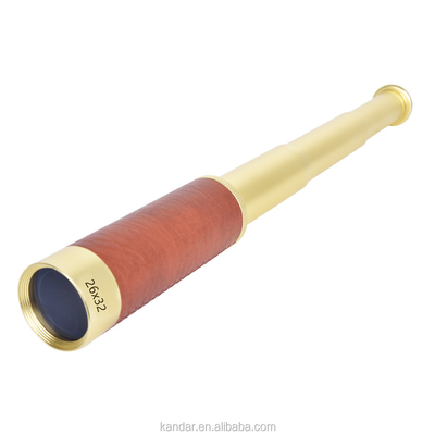 181g Monoculair Nautiek Handheld Messing Spyglass Uitbreidbaar 26x32 Teleskop voor optica