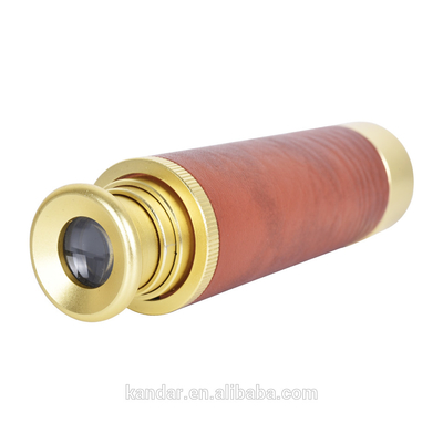 38x135mm Nautiek Handheld Messing Spyglass Monoculair Telescoop Optiek Uitbreidbaar 26X32