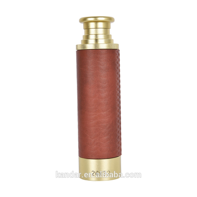 38x135mm Nautiek Handheld Messing Spyglass Monoculair Telescoop Optiek Uitbreidbaar 26X32
