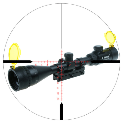 KH 4-12x42 AOE Scope met 3,5-10,5 mm uitgangspupil en RGB M-Dot-verlichting