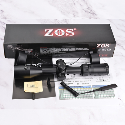 Optische schermen Essentiële ZOS 3-9x42 R6 Eerste brandpuntscherm met rode verlichting