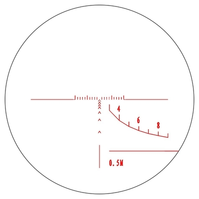 Compacte jacht 6x32 AOIR-scherm met verlicht reticel en verstelbare lens