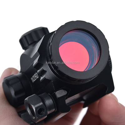 1x Mini Red Dot Sight voor jachtverlichting 6 niveaus Red Push Button Type
