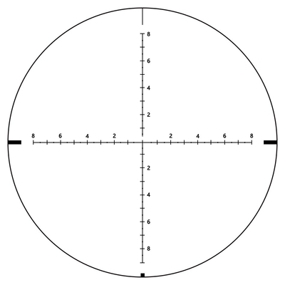 2019 Mooie 1-8x24 Ruimte voor jagen Maximale uitgangsvermogen 0 en schokbestendig ontwerp
