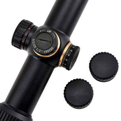 1-6x24 Zwart Tactisch Glas Geëtste Reticel Optica Ruimte voor Jagen LPVO Zicht veelzijdig