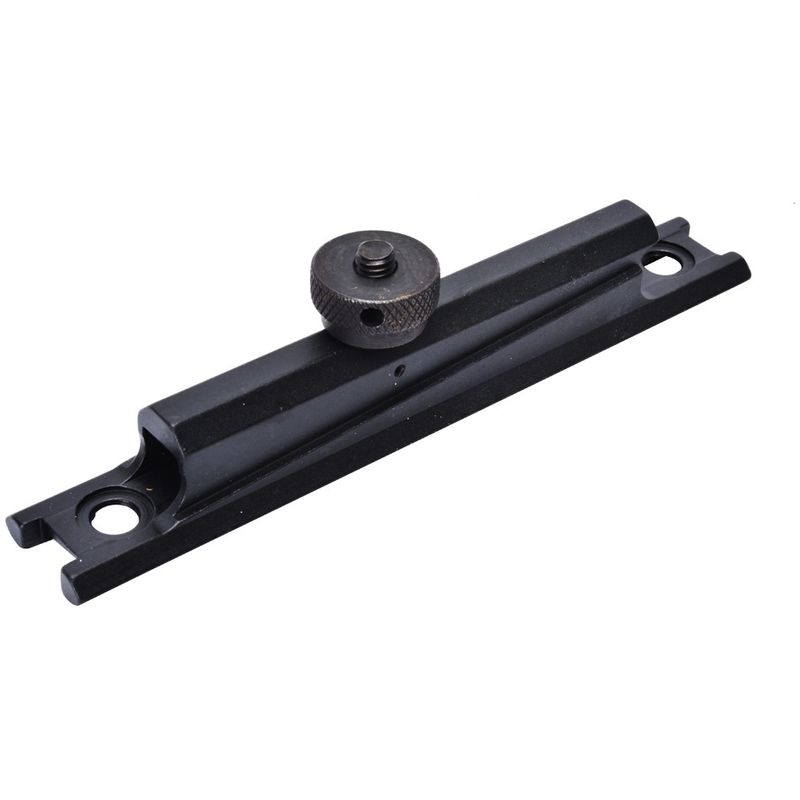 Zwarte matte 21 mm aluminium basis jachthoek met geknoeide duimnoot aansluiting