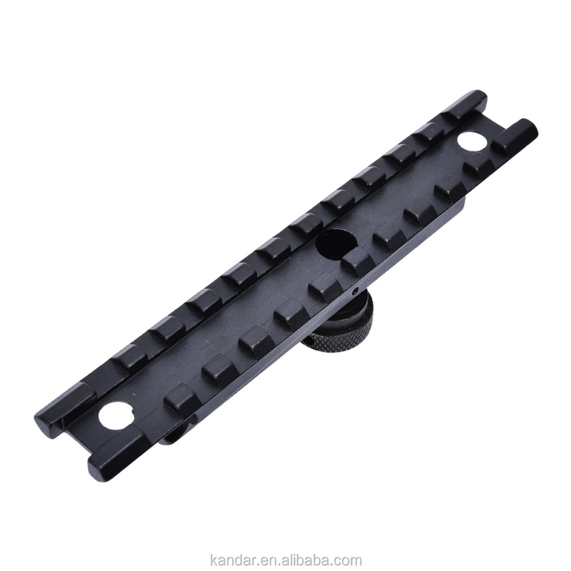 Jagen Zwart 11mm tot 20mm Conversion Adapter Mount met Knurled Thumb Nut Connector