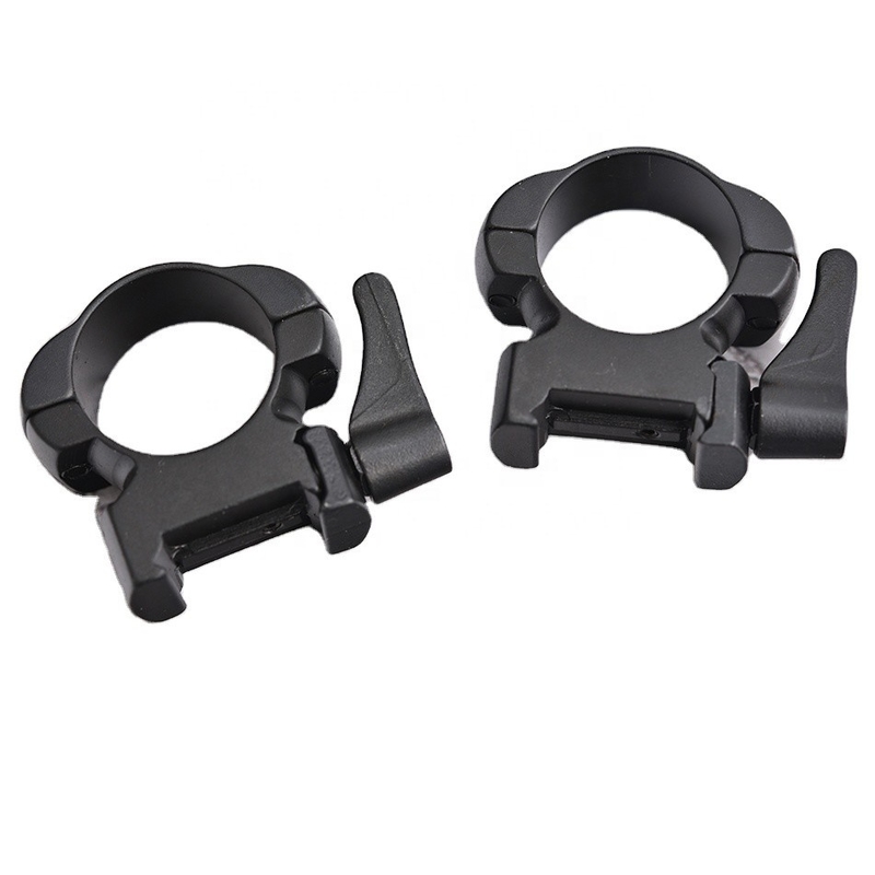 1 inch Medium Steel Quick Release Sight Rings Scope Mounts Zwart Gecoat Duurzaam Afwerking