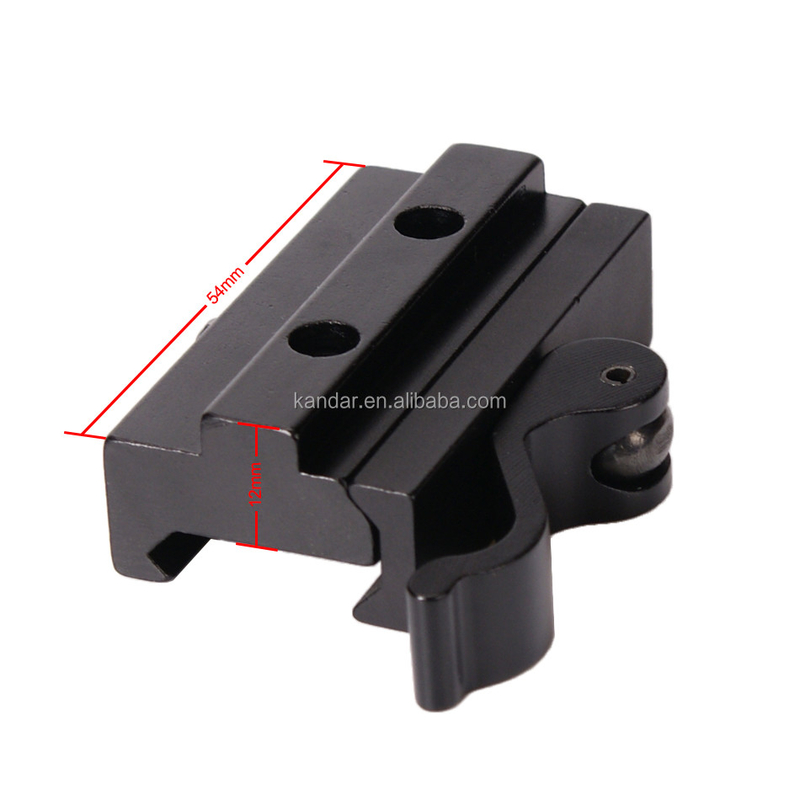 Alle metaal Riser Mount Adapter voor 21 mm tot 11 mm Clamp Bracket in Zwarte Aluminiumlegering