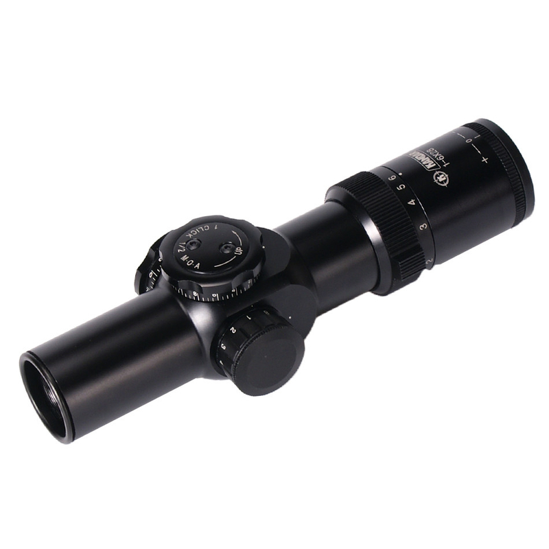 1-6x28 IRF Variabele optica FFP-omvang voor type reticel BDC en parallaxinstelling 100YDS