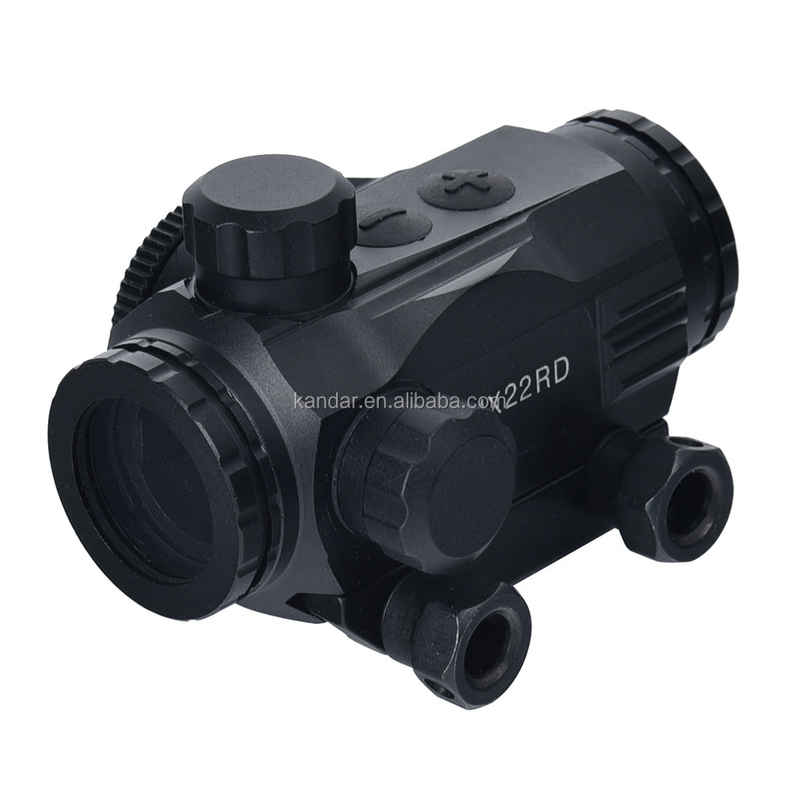 1x Mini Red Dot Sight voor jachtverlichting 6 niveaus Red Push Button Type