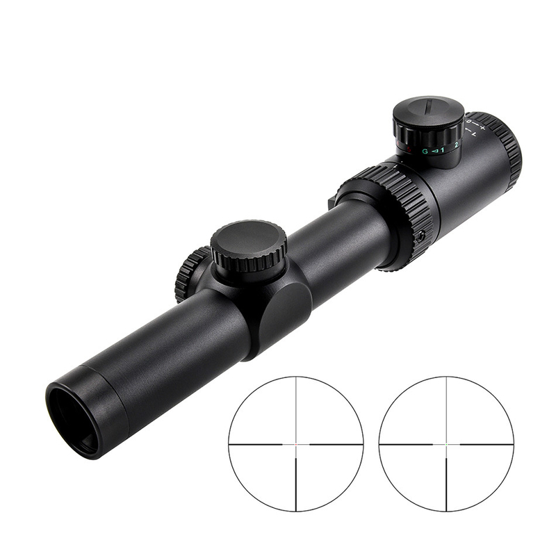 Optische zicht 1-4x24 IR 30 mm met 12,6 mm uitgangspupil