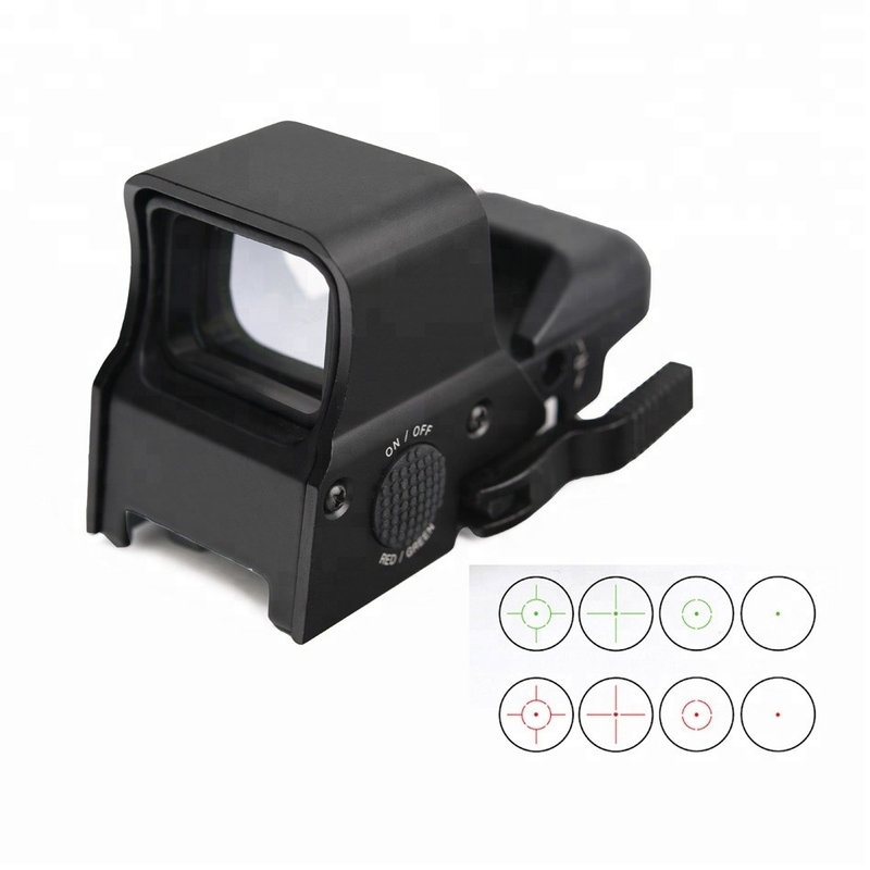 Gemakkelijk te monteren 63 mm x 53 mm Reflex 4 Reticle Red Dot Sight voor jagen Schokbestendig ontwerp